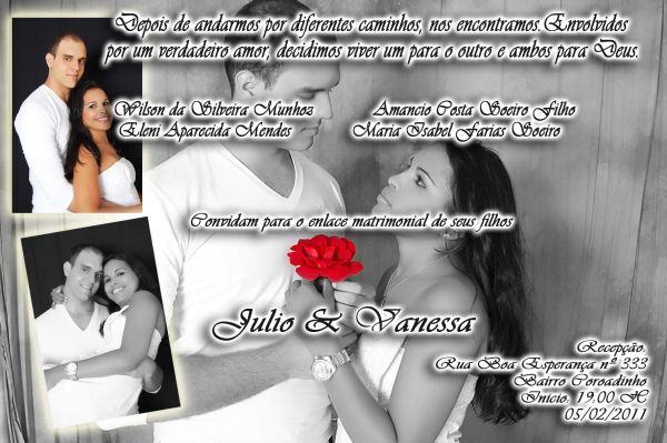 Convite personalizado 10X15